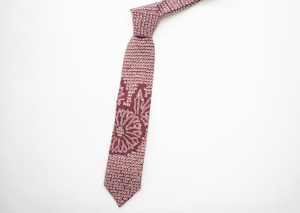 着物ネクタイ: 菊-SHIBORI