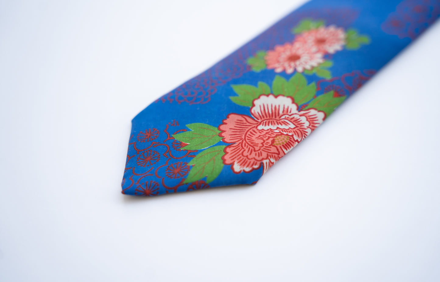 Kimono Tie Navy Bright Floral