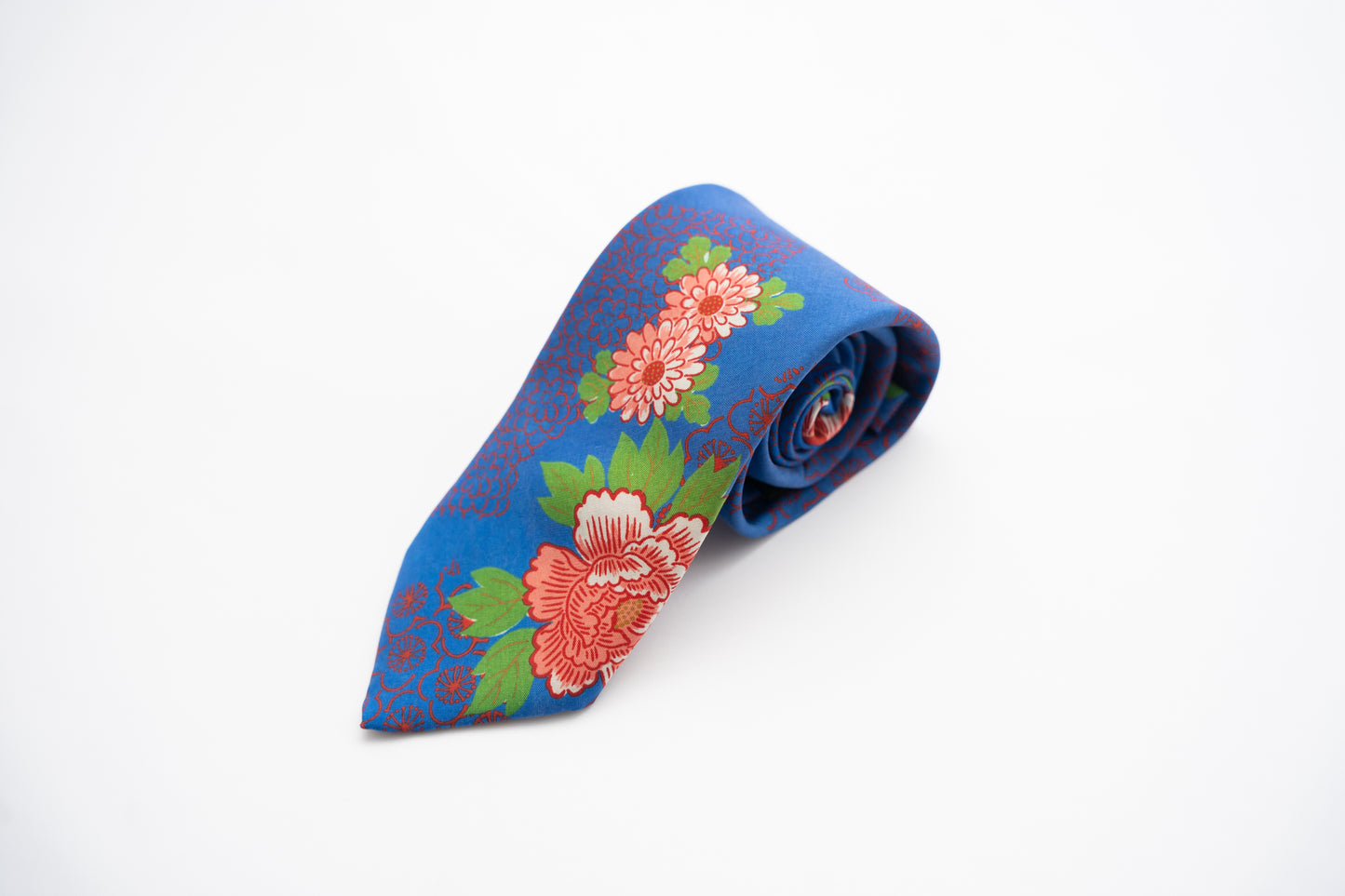Kimono Tie Navy Bright Floral