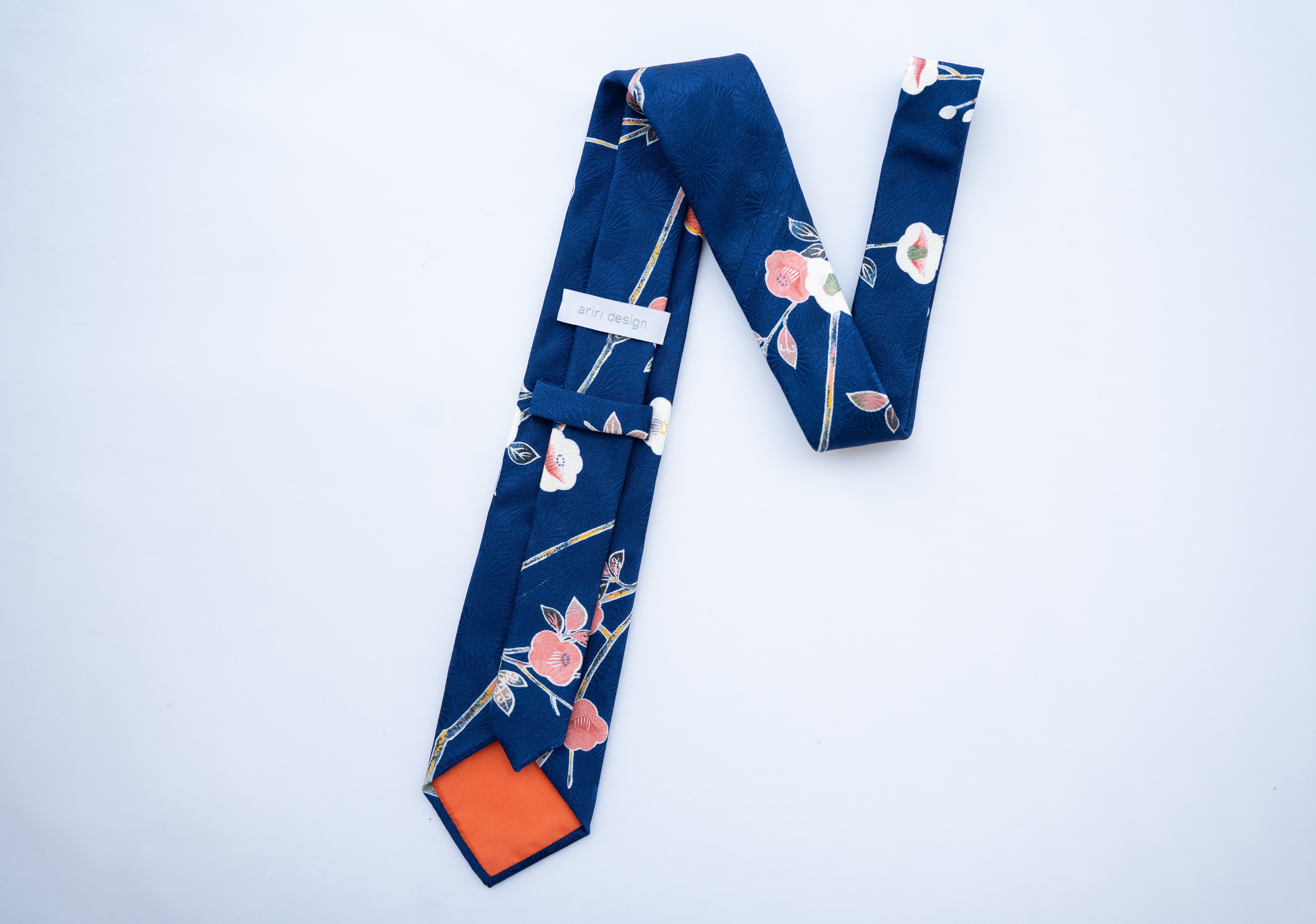 着物ネクタイ ネイビー ブロッサム