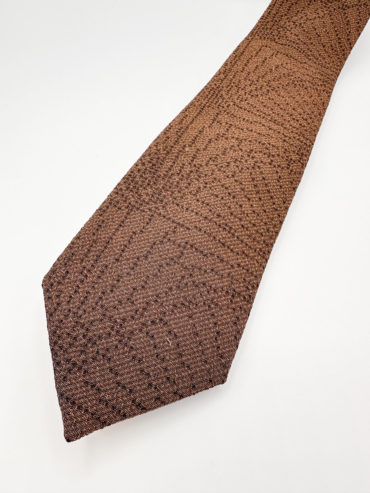 着物ネクタイ テクスチャードブラウン