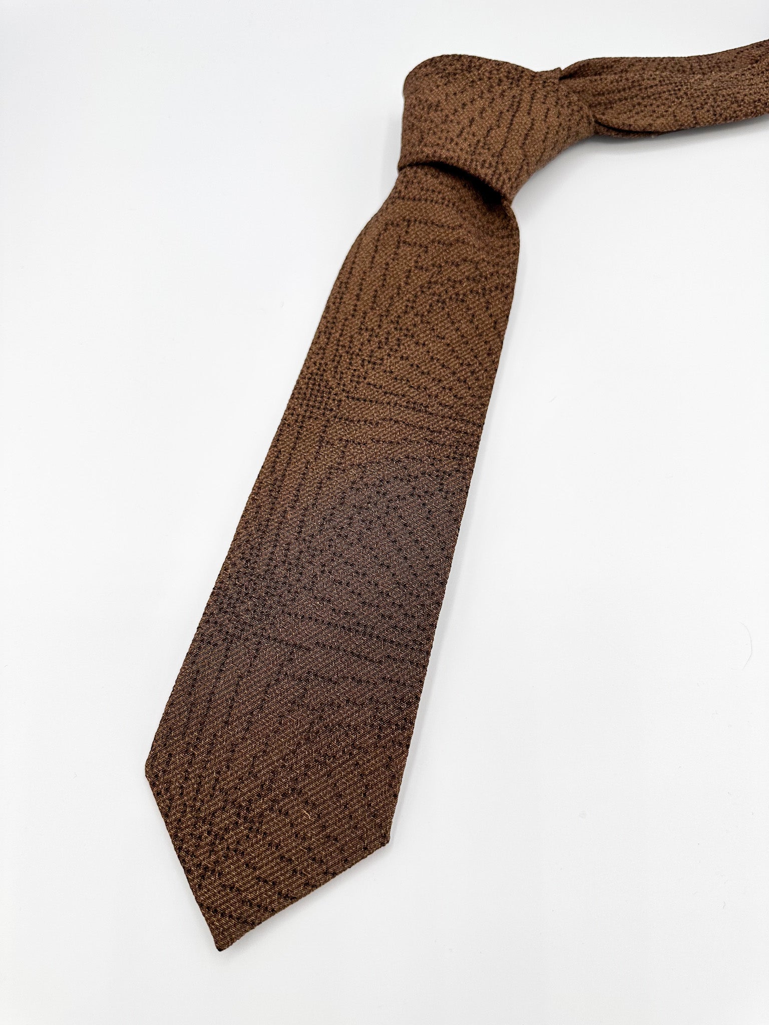 着物ネクタイ テクスチャードブラウン