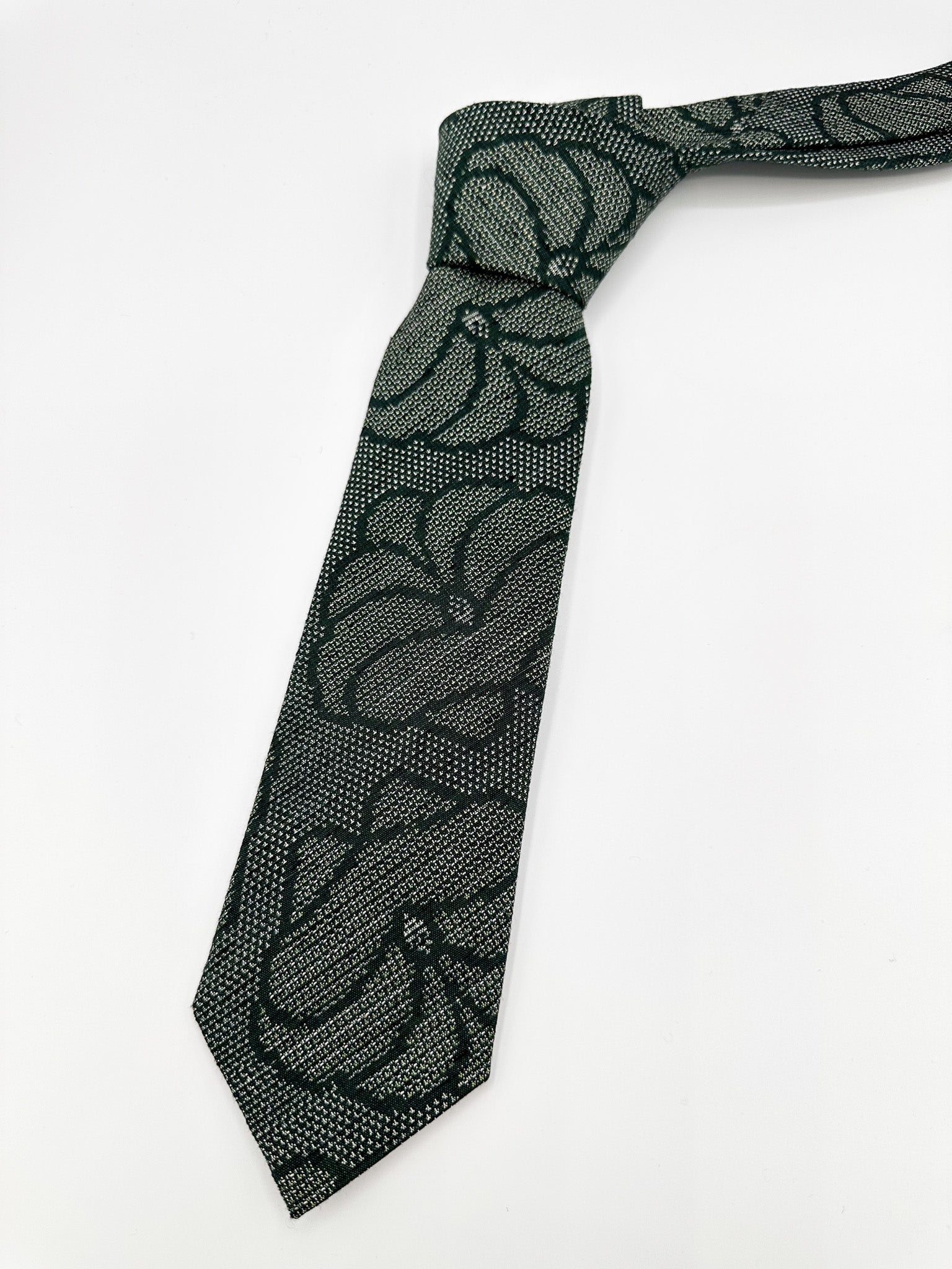 着物ネクタイ テクスチャード ボタニカル