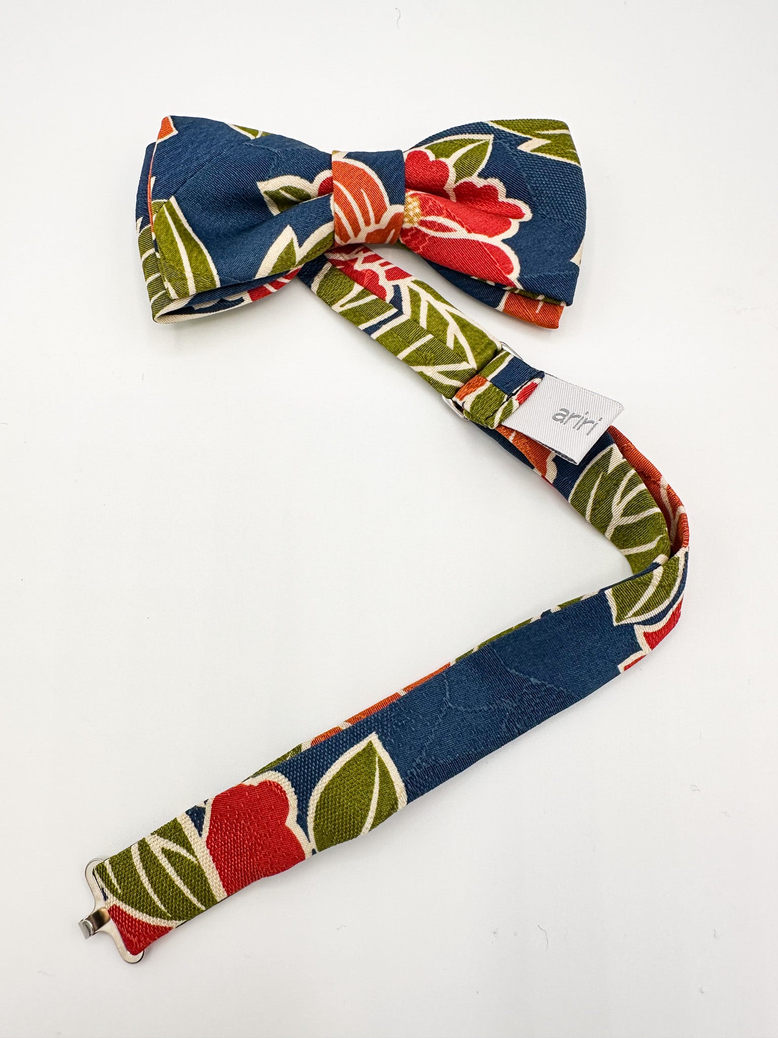 Kimono Bow Tie Floral (Navy)