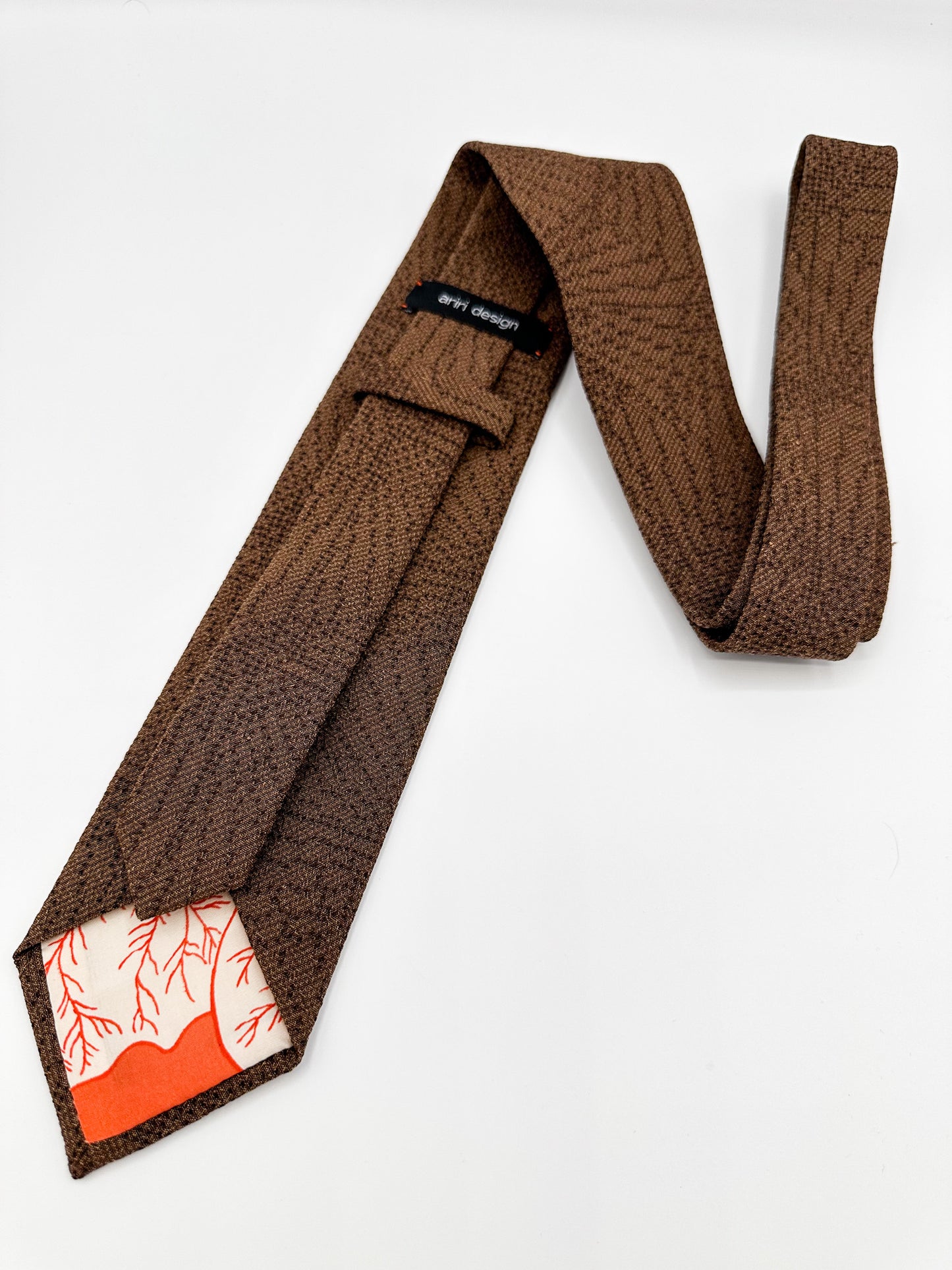 Kimono Tie Textured Brown