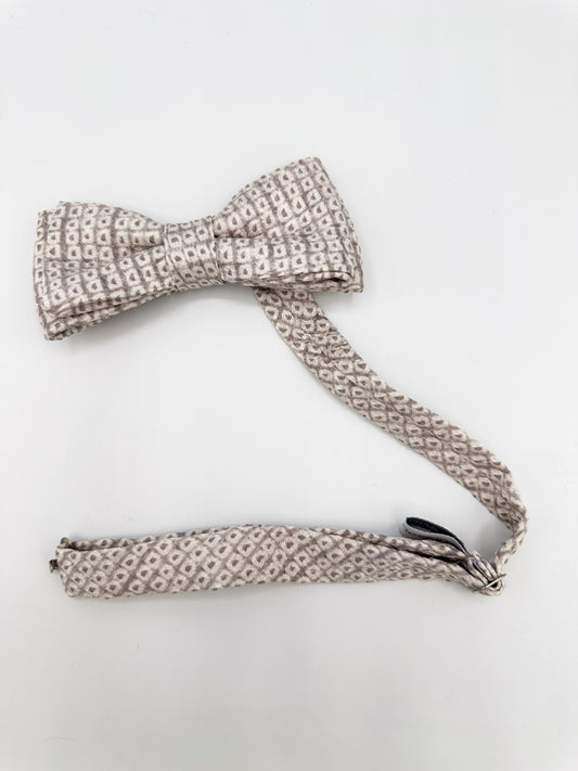 Kimono Bow Tie: Shibori Misty Clouds